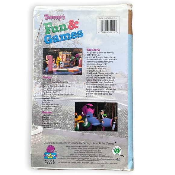Barney’s Fun & Games VHS - Picture 2 of 4